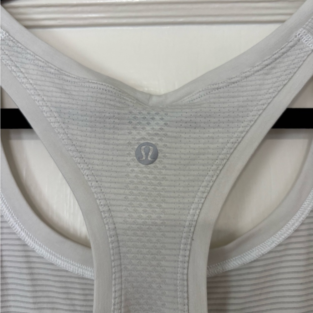 lululemon athletica White and Orange Tennessee Tank Top - Picture 6 of 6